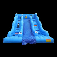 Blue Bouncy Double SlideGI141