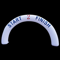 [GA130]White Start 2 Finish Inflatable Arch