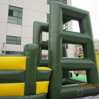 Green Inflatable Sport ObstaclesGE136
