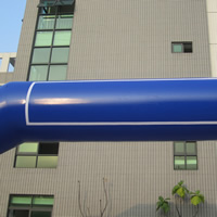 Blue inflatable advertising archGA134