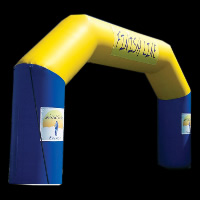 double color finish line inflatable archGA028