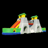 two tunnels inflatable obstacleGE023