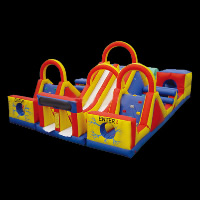 dual lane inflatable obstacleGE054