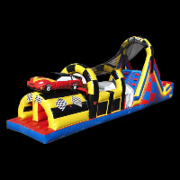crazy car race inflatable obstacleGE069