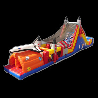 two tunnels inflatable obstacleGE076