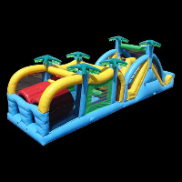 primitive forest inflatable obstaclesGE132