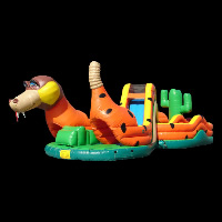 dotted dog inflatable obstaclesGE135