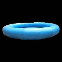 blue round inflatable poolGP031