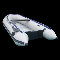 white inflatable floor boatGT063