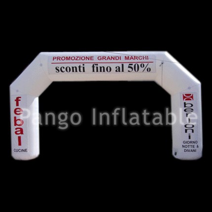 White Inflatable ArchGA048